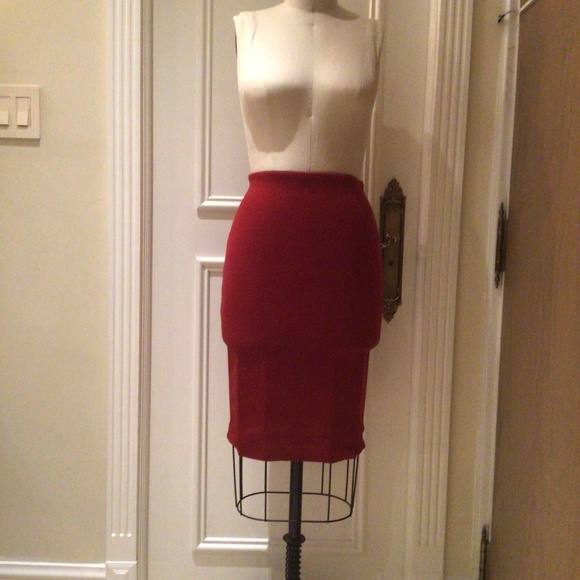 Sexy baby red pencil skirt comfy stretch - Picture 1 of 2